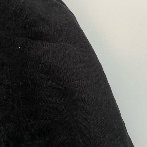 Ode to Sunday Linen Long-sleeve Black Small - Picture 5 of 5